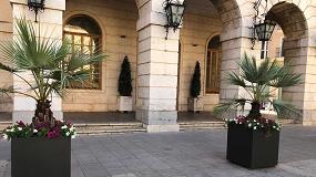 Foto de Martn Mena suministra a Ganda (Valencia) jardineras que incrementan la proteccin peatonal y embellecen su casco histrico