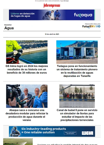 Newsletter Industria del Agua