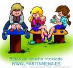 Juegos infantiles de caucho reciclado
