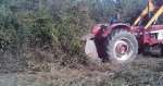 Prueba de triturador forestal reversible