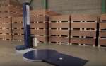 Robot filmador enfardador con freno manual