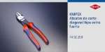 Knipex Alicate de corte diagonal tipo extra fuerte 74 02 200