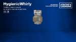 Cabezal rotativo de diseño higiénico Whirly de Lechler para limpieza de tanques