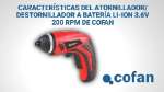 Características del Atornillador / Destornillador a Batería | Herramienta Eléctrica a Batería