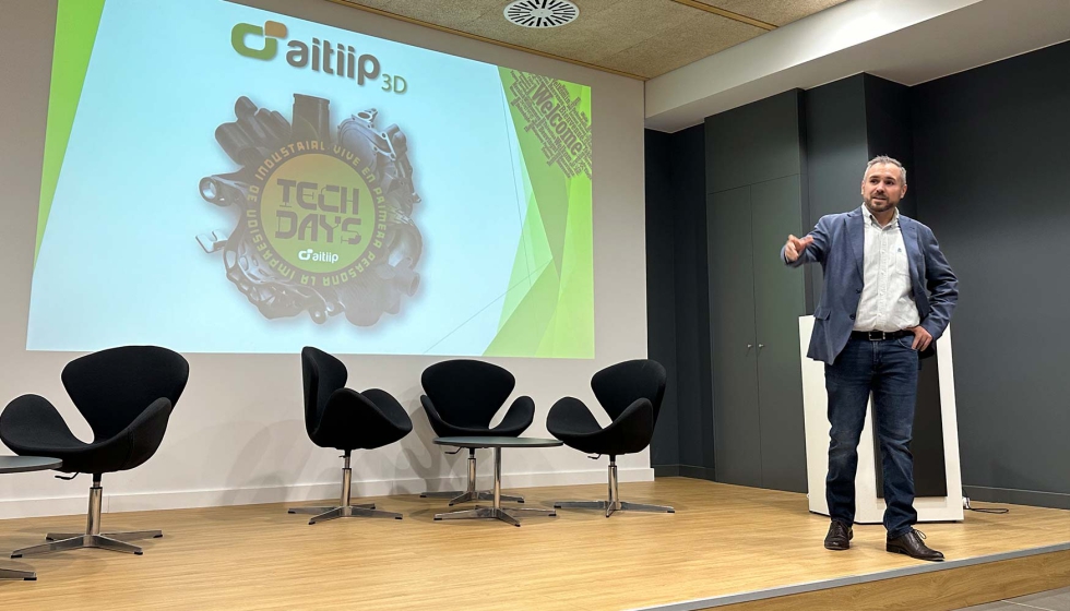 Pablo Murillo, director de Desarrollo de Negocio de Aitiip, en la presentación de la jornada Pablo Murillo, director de Desarrollo de Negocio de Aitiip, en la presentación de la jornada
