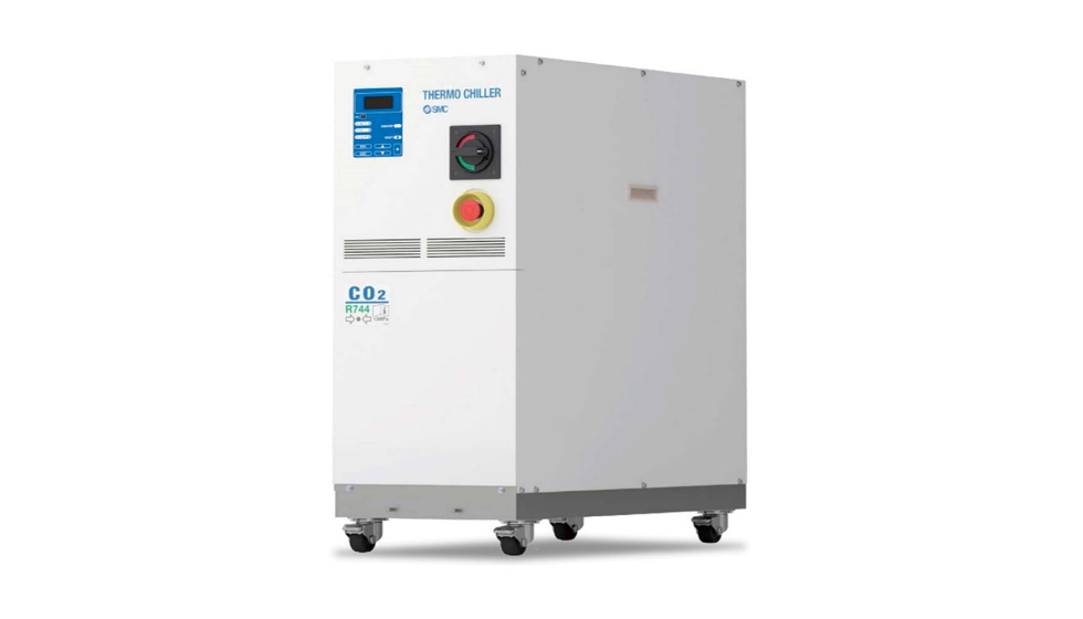 Controlador de temperatura del fluido en circulación, serie HRZC de SMC. Sin gases fluorados (refrigerante CO2) Controlador de temperatura del fluido en circulación, serie HRZC de SMC. Sin gases fluorados (refrigerante CO2)