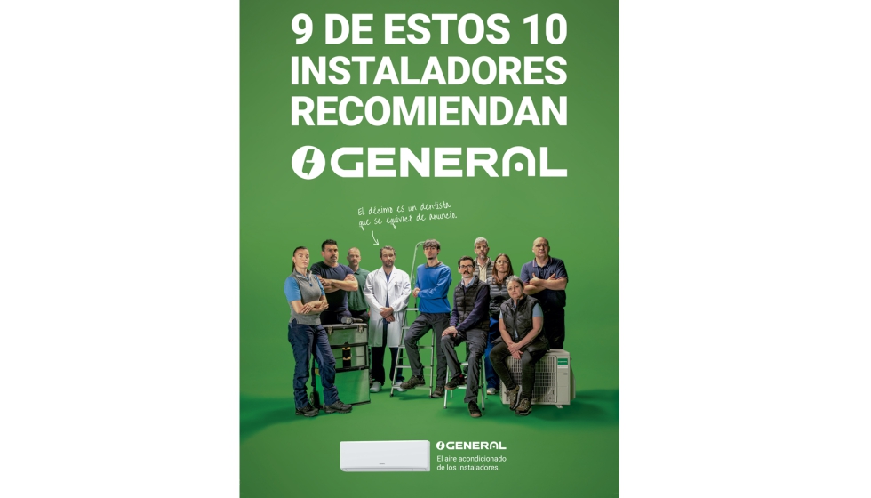 Cartel de la campaña '9 de estos 10 instaladores recomiendan General' Cartel de la campaña '9 de estos 10 instaladores recomiendan General'